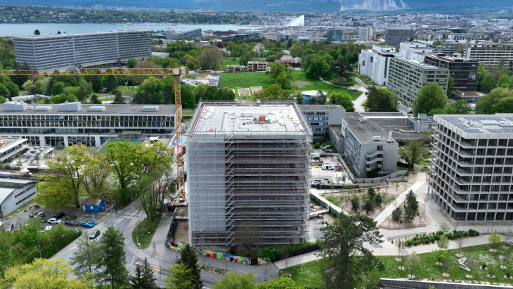 Chantier du Conseil œcuménique des Eglises (avril 23) - photo MF Drone