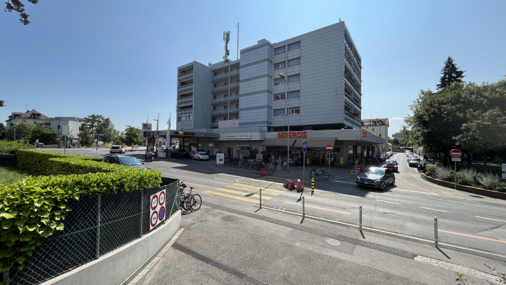 L'actuel quartier vu depuis l'avenue de Bel-Air