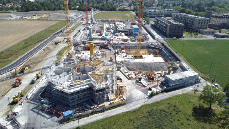 Chantier des Grands Esserts en 2023 - bbdrone Veyrier