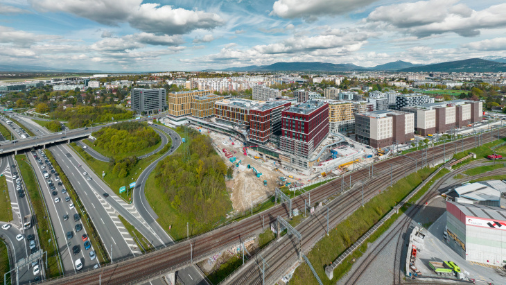 Vue aérienne du quartier de l'Etang © Urban Project