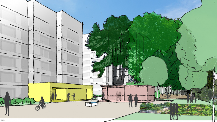 Chevillarde Vue de la place © Mayor & Beusch