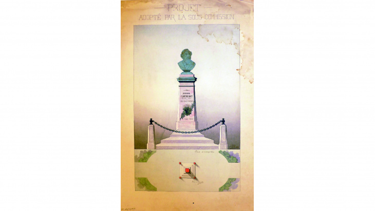 Monument à Antoine Carteret, 1891 - © Archives d'Etat de Genève