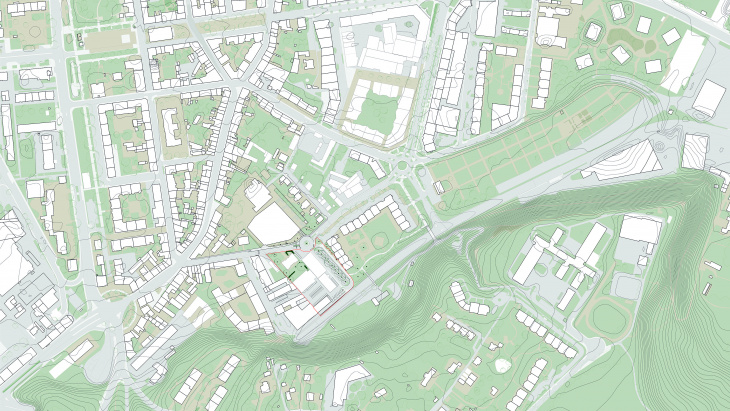 Plan masse du projet Carouge-Est