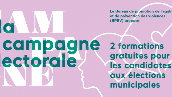 flyer formations pour les candidates aux élections municipales 2025
