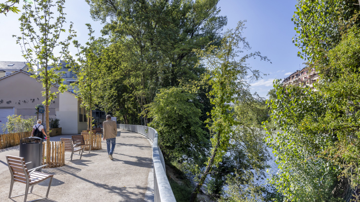 Voie verte d'agglomération à Carouge - Promenade des Orpailleurs © Magali Girardin 