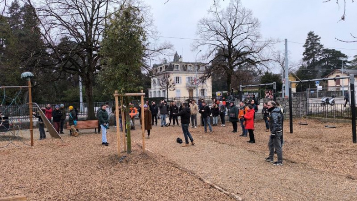 Cours de l'école de Chêne-Bougeries - Photo Frédéric Bachmann