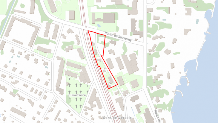 Localisation du projet (plan SITG)