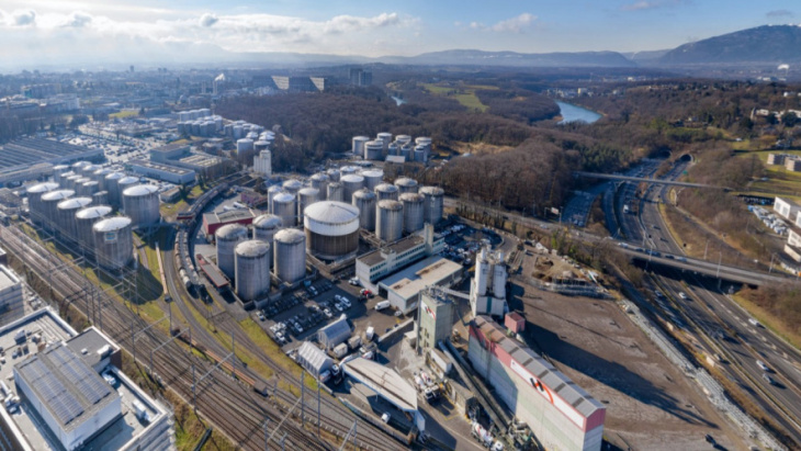 Secteur des pétroliers à Vernier