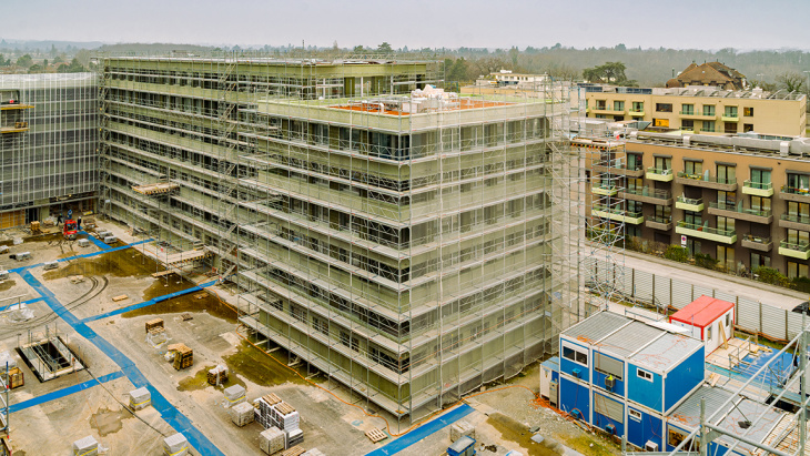 Cours de Vessy en chantier - photo: SIMON CHAMAY