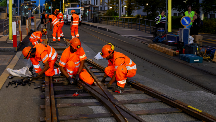 Travaux préparatoires - pose nocturne d’une aiguille volante