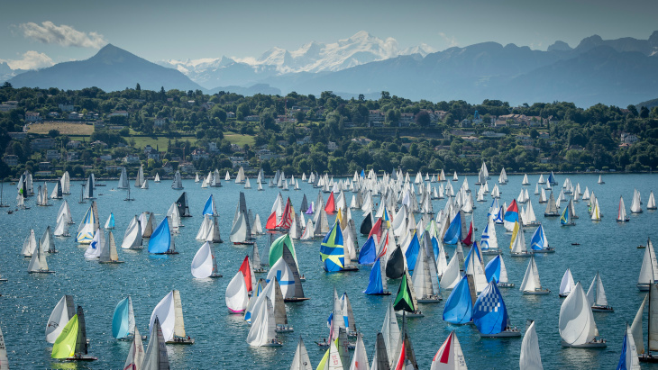 Régates lémaniques: Bol d'Or Mirabaud 2015, photo © Loris von Siebenthal