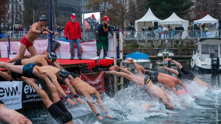 Nage en hiver: Coupe de Noël, photo © Stéphane Chollet