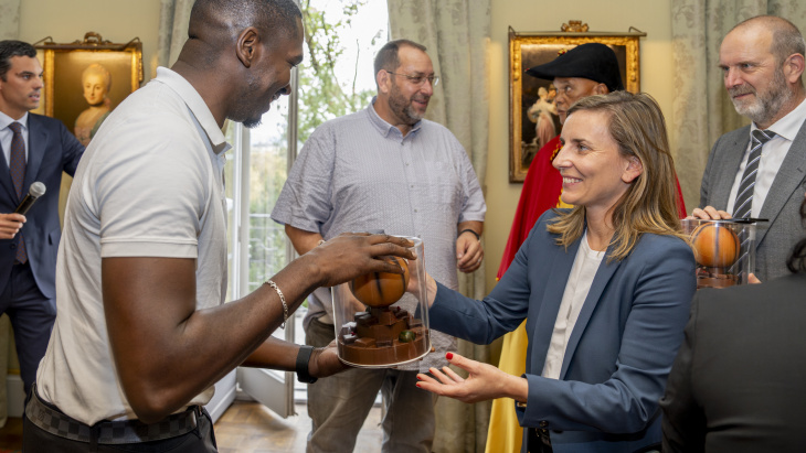 Cérémonie protocolaire en l'honneur des Lions de Genève. Crédit photo: Etat de Genève/Quentin Ducrest