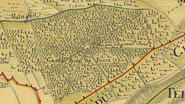Carte des Bois de Jussy