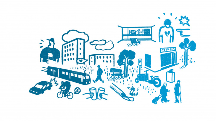 Illustration de l'écoquartier de la Jonction © Muriel Dégerine