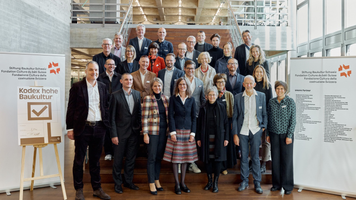 Conférence annuelle, Culture du bâti et rendement, photo de groupe, © Fondation Culture du bâti Suisse