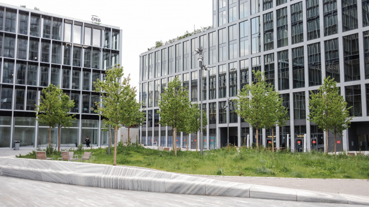 Esplanade de Pont-Rouge à Lancy - photo Niels Ackermann (2024)