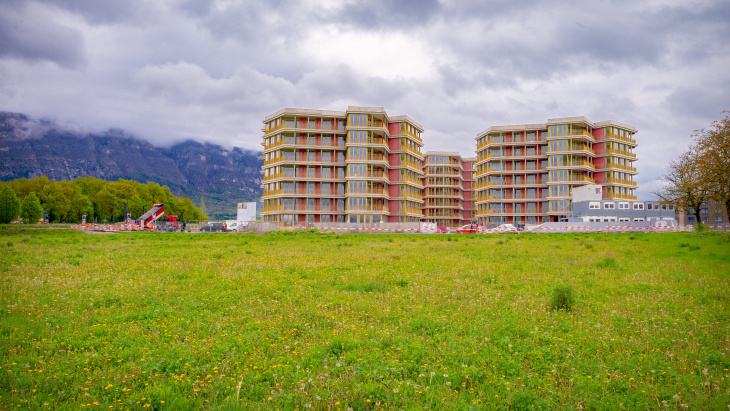 Grands Esserts - quartier des Messicoles en juillet 2025 - photo : Simon Chamey