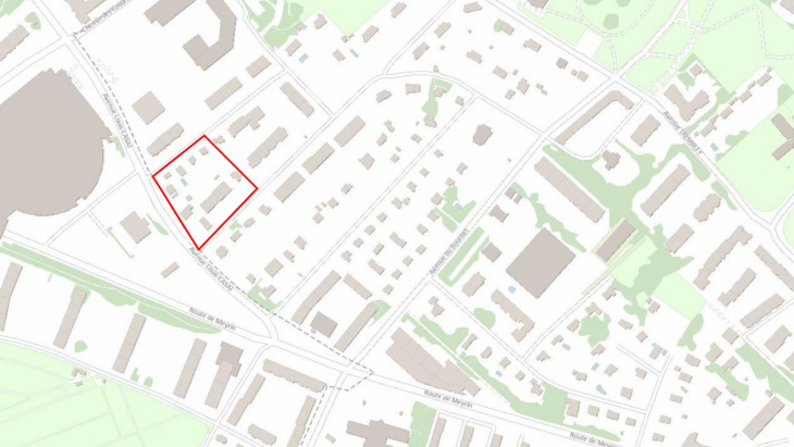 Plan de localisation du projet  de quartier Joli-Mont Riant-Parc