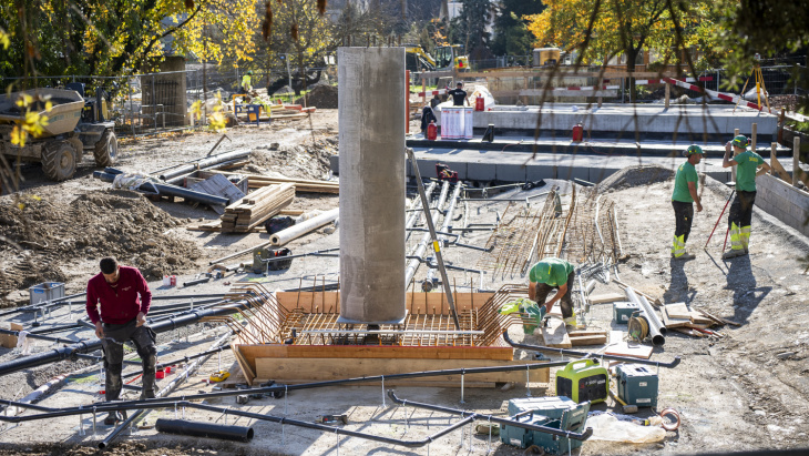 Parc des Franchises - travaux