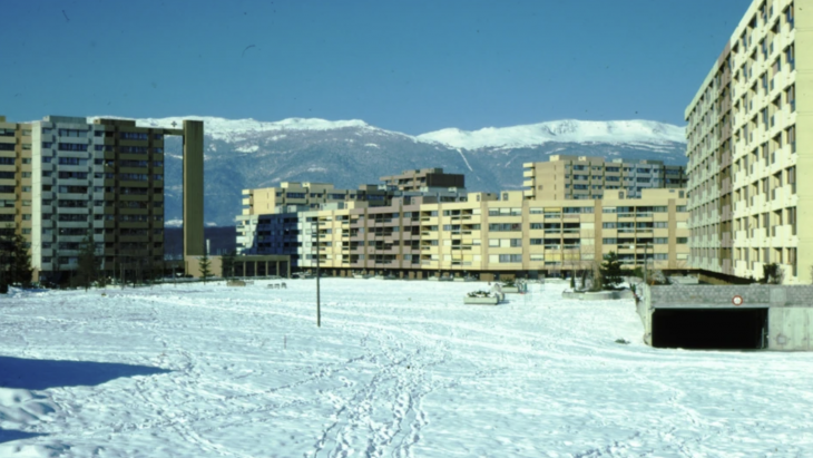 Les Champs-Fréchets sous la neige- Meyrin - 1979