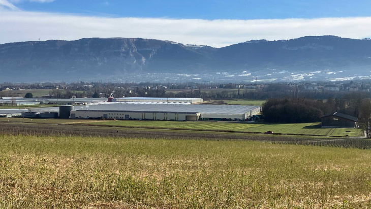 Vue du site du projet Hameau de Sézenove