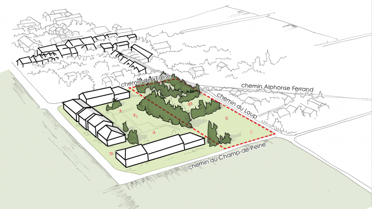 Contexte du projet Hameau de Sézenove (bureau ACAU)