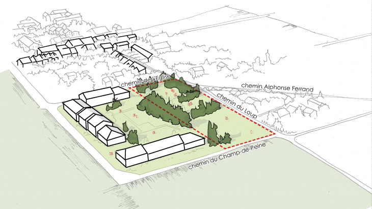 Contexte du projet Hameau de Sézenove (bureau ACAU)