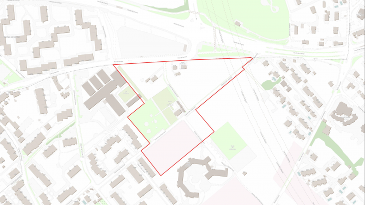 Plan de localisation du projet Vuillonnex