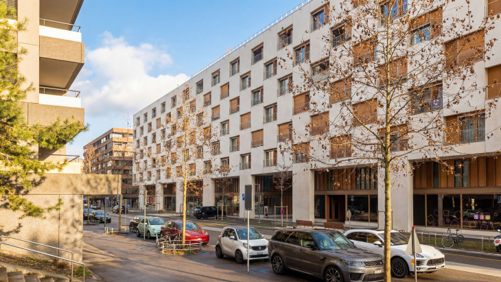 Coopérative l’Atria, Avenue de la Gare de Eaux-Vives 27, Genève © FPLC