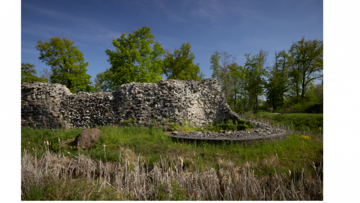 Ruines du château de Rouelbeau © Jean-Daniel Meyer, SAGe.
