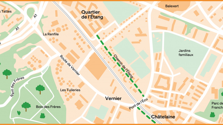 Voie Verte : secteur Etang