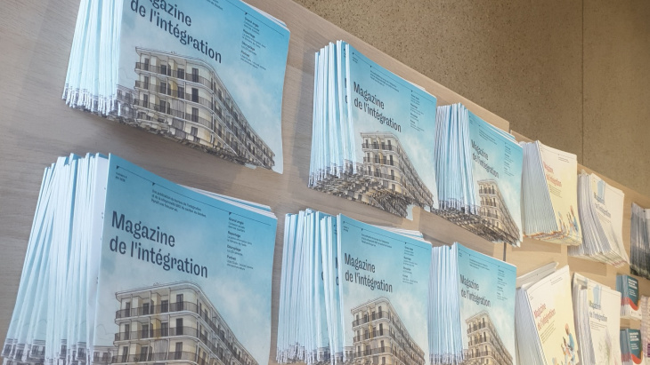 Magazines de l'intégration 4 au vernissage